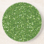 El verde brilla práctico de costa posavasos diseño