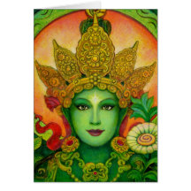 El verde budista tibetano Tara de la diosa hace fr