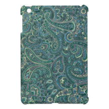 El verde entona el modelo adornado de Paisley del 