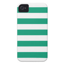 El verde esmeralda raya la caja del iPhone 4/4s de Case-Mate iPhone 4 Cobertura