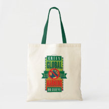 El verde o se aflige bolsas lienzo