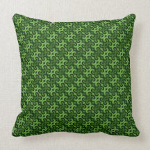 El verde remolina caja de la almohada del modelo