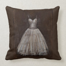 El vestido de boda del vintage cojines