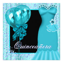 El vestido de fiesta hincha el azul púrpura Quince Invitacion Personal