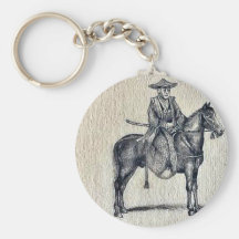 El viajar a caballo Ukiyo-e. Llaveros