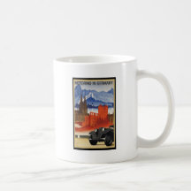El viajar en automóvili en Alemania Taza De Café