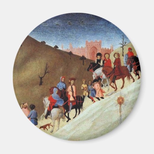 El viaje de unos de los reyes magos, un fragmento  imán de frigorifico