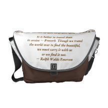 El viaje del dirigible de Steampunk cita el bolso Bolsa Messenger