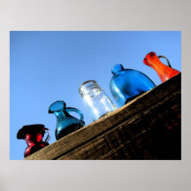 El vidrio colorido Sunlit sacude el poster del haz