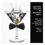 El vidrio de Martini sirve a cualquier fiesta de c Invitación Personalizada