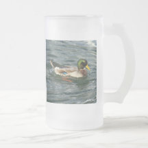 El vidrio esmerilado de encargo Stein del pato sil Taza