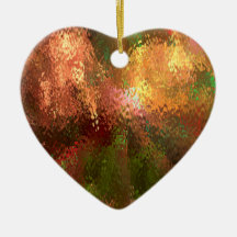 El vidrio tiene gusto del ornamento del corazón adorno de navidad