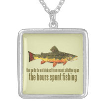 El viejo decir de la pesca collares personalizados