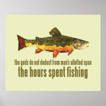 El viejo decir de la pesca posters