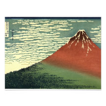 El viento del sur de Hokusai, cielo claro o "Fuji  Anuncio Personalizado