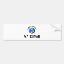 El vigilante más grande del mundo etiqueta de parachoque