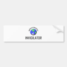 El vigilante más grande del mundo etiqueta de parachoque