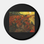 El viñedo rojo en Arles Imanes