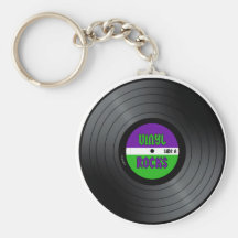 El vinilo oscila LP Llavero