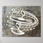 El vinilo oscila mi mundo 2B Poster