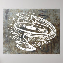 El vinilo oscila mi mundo 2B Poster
