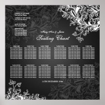 El vintage de la carta del asiento del boda remoli poster