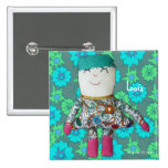 El vintage de la muñeca de Lois añade el botón cua Pins
