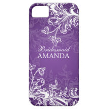 El vintage elegante del favor de la dama de honor  iPhone 5 Case-Mate carcasas