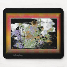 El vintage floral Shadowbox Tapete De Ratones