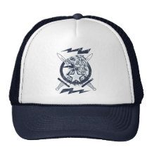 ¡El vintage se descoloró escudo del león con el re Gorras