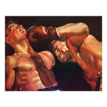 El vintage se divierte el combate de boxeo, elimin invitacion personal 