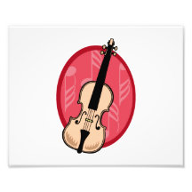 El violín con rosa observa el fondo impresion fotografica
