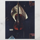El violín viejo de Harnett Guillermo Michael Tarjeta Publicitaria