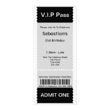 El VIP pasa el boleto de la admisión del fiesta Comunicado Personal