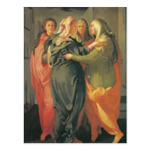 El Visitation - Jacopo DA Pontormo Tarjetas Postales