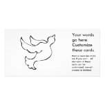 El volar se zambulló arte simple del dibujo de la  tarjetas fotograficas 