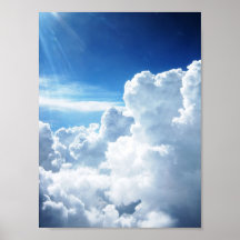 el volar sobre las nubes poster