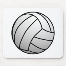 El voleibol de encargo se divierte el producto tapete de raton