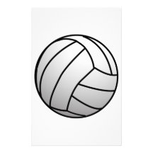 El voleibol de encargo se divierte el producto papelería de diseño