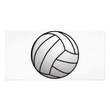 El voleibol de encargo se divierte el producto tarjeta fotografica  