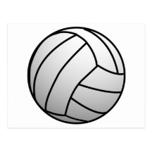El voleibol de encargo se divierte el producto tarjeta postal