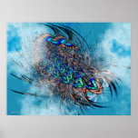el vuelo del pavo real poster