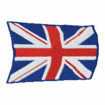 El vuelo Union Jack bordó polo para hombre