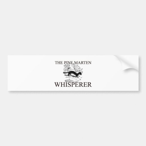 El Whisperer de la marta de pino Etiqueta De Parachoque