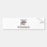 El Whisperer de la rata Etiqueta De Parachoque