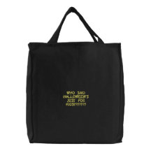 ¿EL WHO DIJO HALLOWEEN JUSTO PARA LOS NIÑOS??????? BOLSAS DE MANO BORDADAS