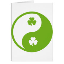 el ying irlandés y yang felicitación