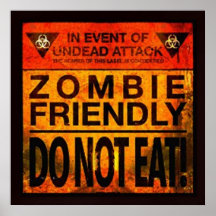 El zombi amistoso no come impresiones