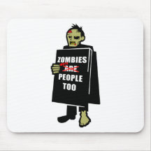 El zombi divertido, zombi era gente también tapete de raton