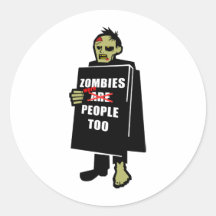 El zombi divertido, zombi era gente también etiquetas  
